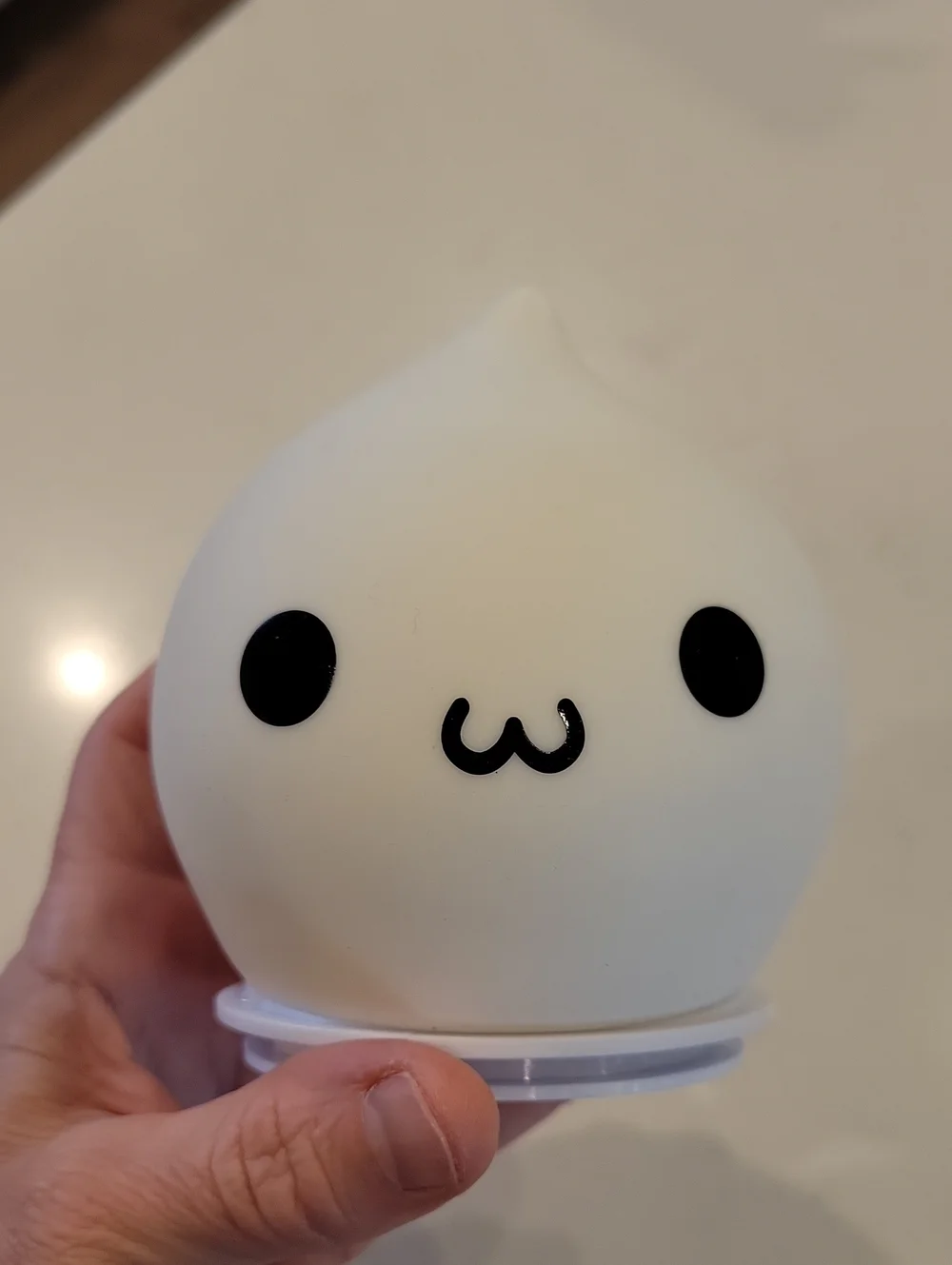 Kawaii Pink Night Light with Cute Face